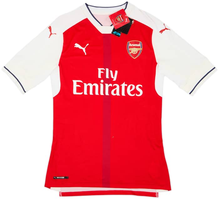 2016-17 Arsenal Player Issue ACTV Fit Home Shirt S.Cazorla #19 (L)