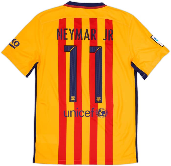 2015-16 Barcelona Away Shirt Neymar Jr #11 (S)