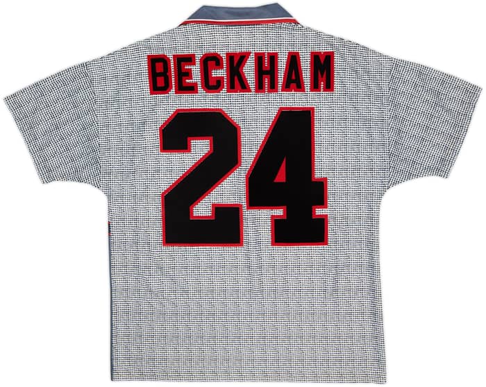 1995-96 Manchester United Away Shirt Beckham #24 - 6/10 - (M)