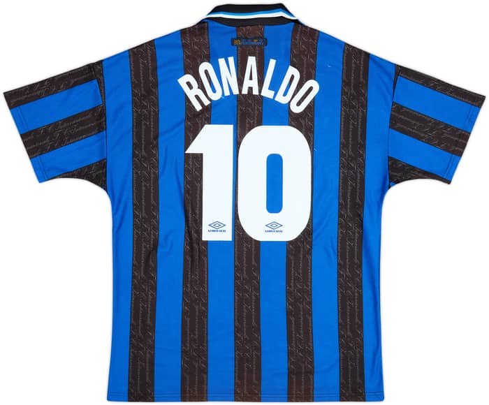 1997-98 Inter Milan Home Shirt Ronaldo #10 - 8/10 - (XL)