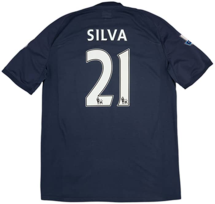 2010-12 Manchester City Away Shirt Silva #21 - 7/10 - (L)