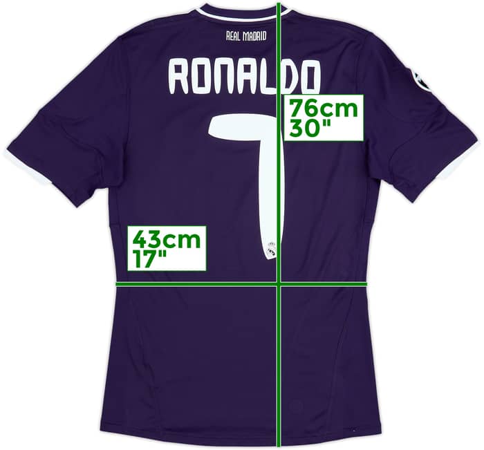 2010-11 Real Madrid CL Third Shirt Ronaldo #7 - 8/10 - (S)