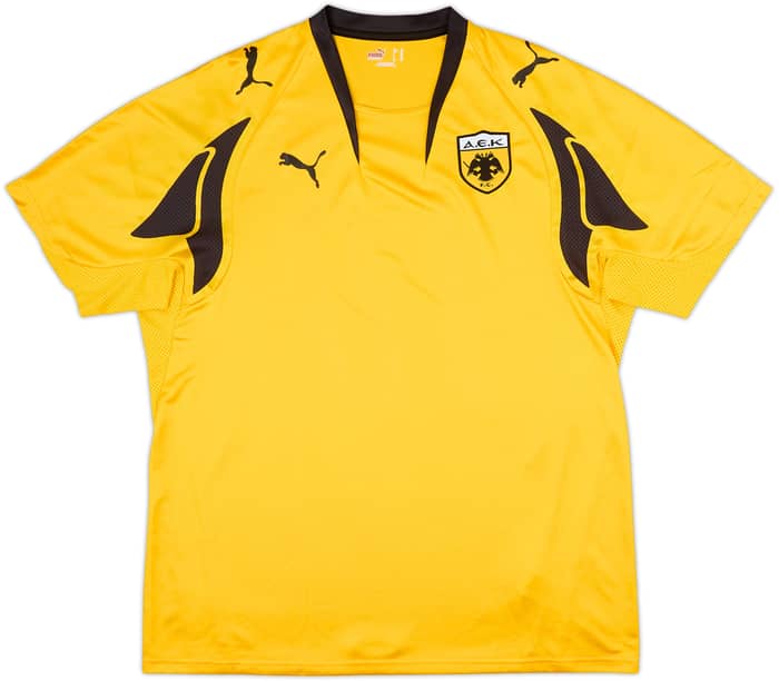 2007-08 AEK Athens Home Shirt Rivaldo #10 - 9/10 - (XL)