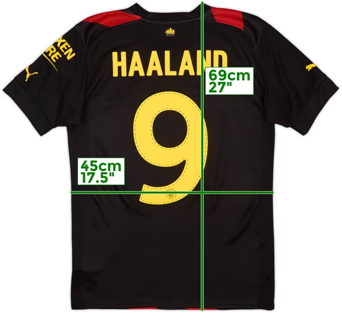 2022-23 Manchester City Camiseta Visitante Haaland #9 - 9/10 - (S)