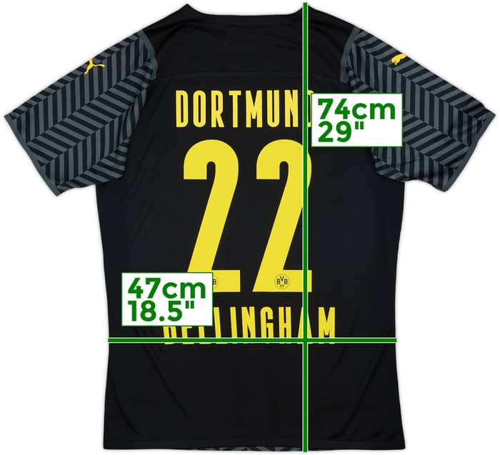 2021-22 Borussia Dortmund Away Shirt Bellingham #22 (L)