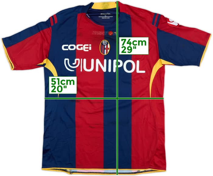 2008-09 Bologna Match Issue Home Shirt Di Vaio #9
