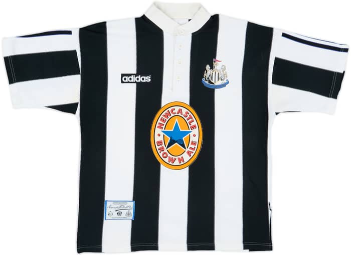 1995-97 Newcastle Home Shirt Ginola #14 - 6/10 - (S)