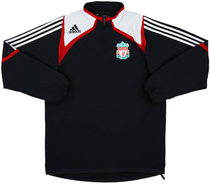 2007-08 Liverpool adidas 1/4 Zip Drill Top - 8/10 - (S)