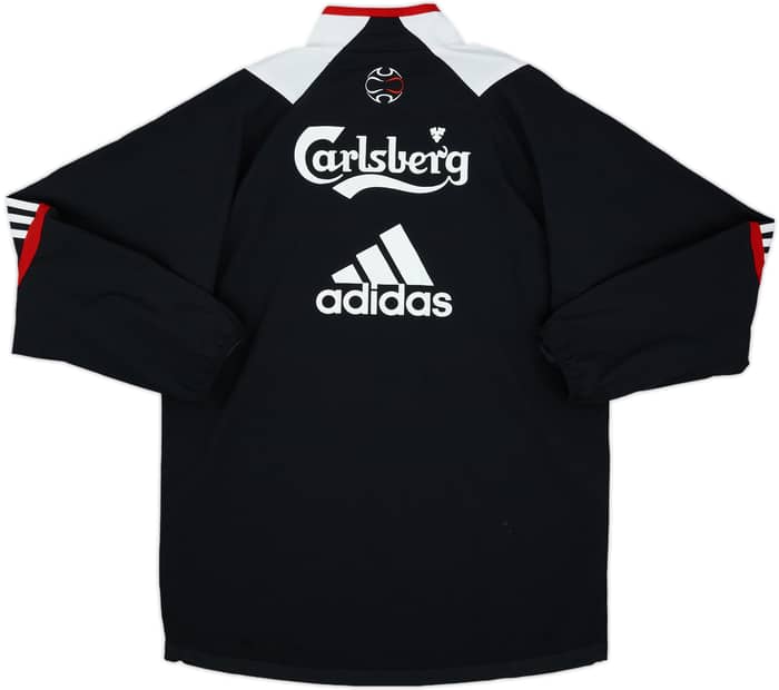 2007-08 Liverpool adidas 1/4 Zip Drill Top - 8/10 - (S)