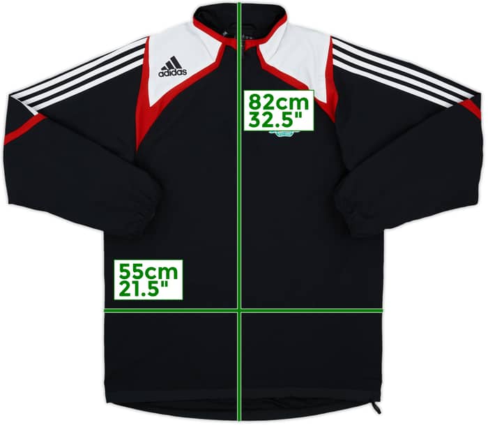 2007-08 Liverpool adidas 1/4 Zip Drill Top - 8/10 - (S)