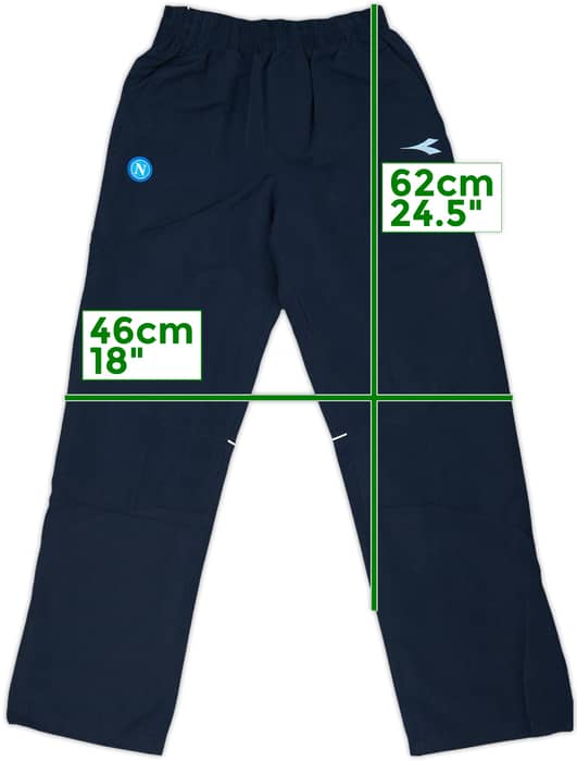 2008-09 Napoli Diadora Track Pants/Bottoms - 10/10 - (L.Boys)
