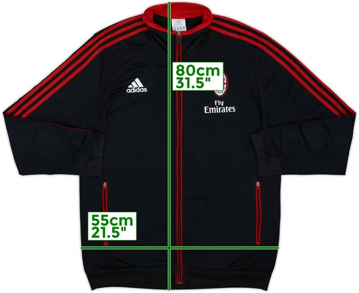2012-13 AC Milan adidas Track Jacket - 8/10 - (L)