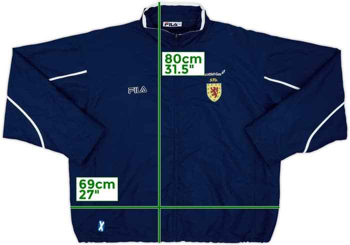2000-02 Scotland Fila Track Jacket - 9/10 - (XL)