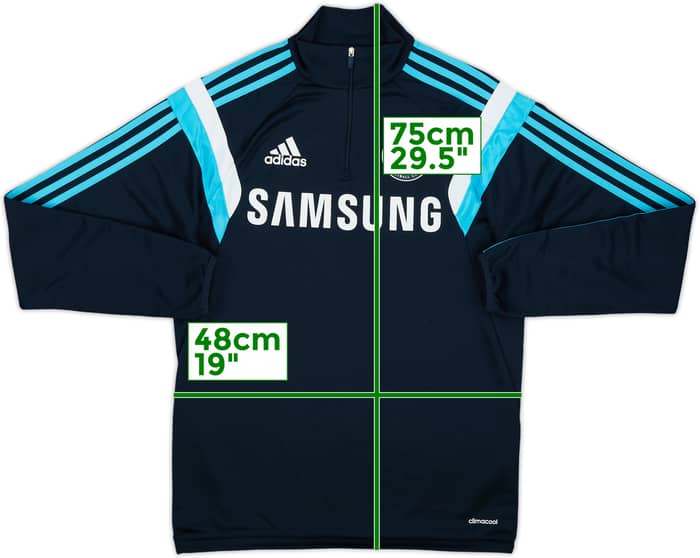 2014-15 Chelsea adidas 1/4 Zip Drill Top - 8/10 - (S)