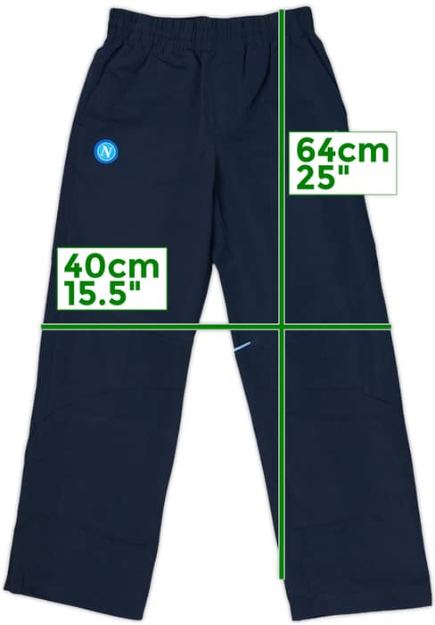 2008-09 Napoli Diadora Track Pants/Bottoms - 10/10 - (S.Boys)