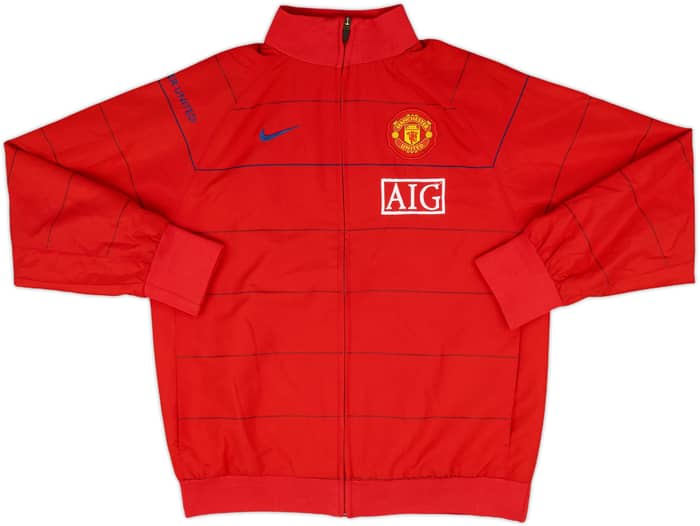 2008-09 Manchester United Nike Track Jacket - 9/10 - (L.Boys)
