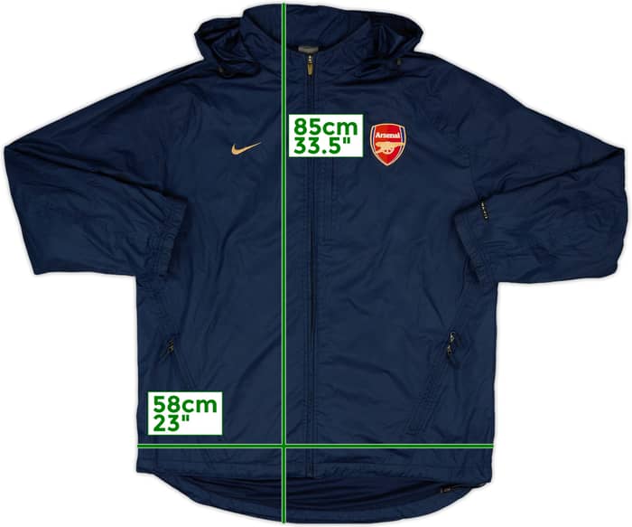 2003-04 Arsenal Nike Hooded Rain Jacket - 6/10 - (XL)