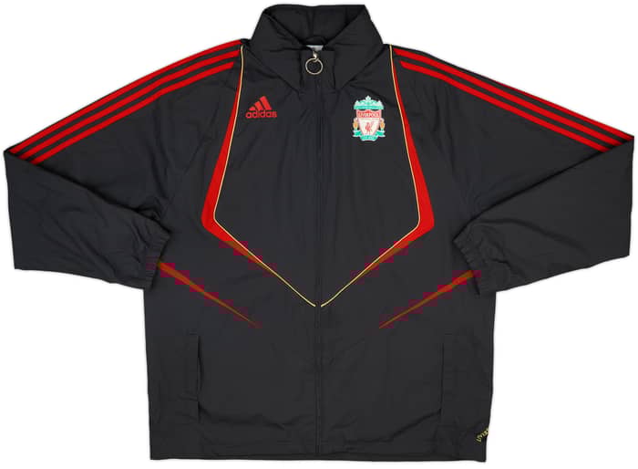 2009-10 Liverpool adidas Hooded Rain Jacket - 6/10 - (L/XL)