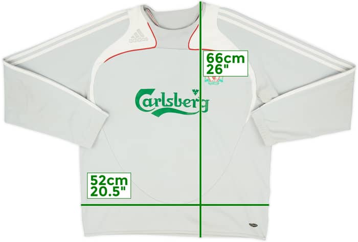 2008-09 Liverpool adidas Sweat Top - 6/10 - (XL)
