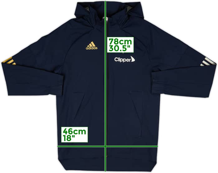 2020-21 Leeds adidas Hooded Track Jacket - 9/10 - (XS)