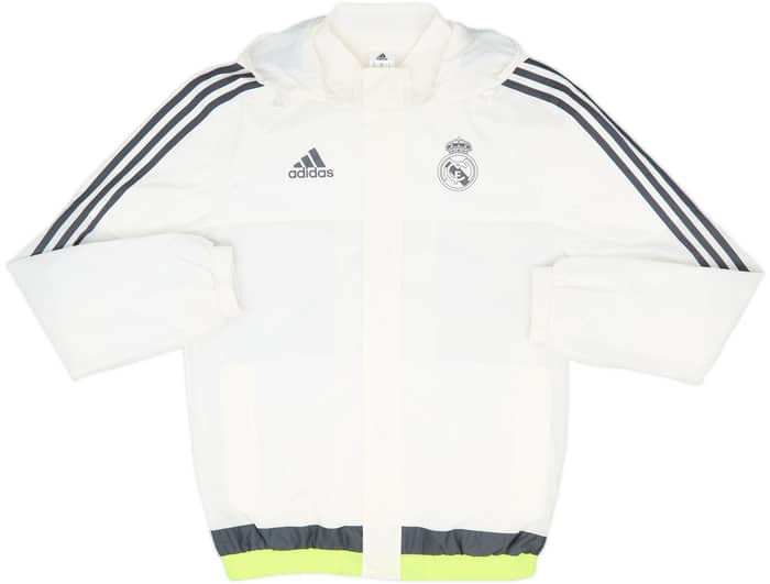 2015-16 Real Madrid adidas Hooded Rain Jacket - 9/10 - (S)