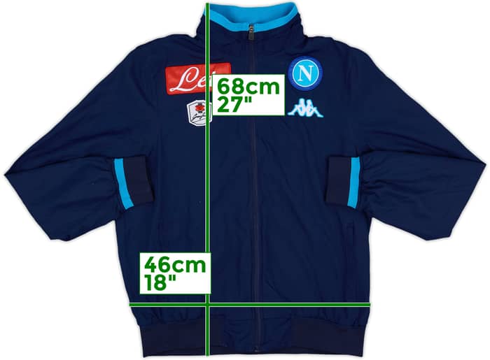 2015-16 Napoli Kappa Track Jacket - 4/10 - (M)