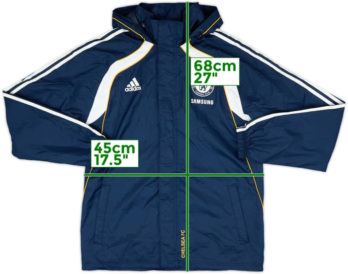 2010-11 Chelsea adidas Hooded Rain Jacket - 6/10 - (L)
