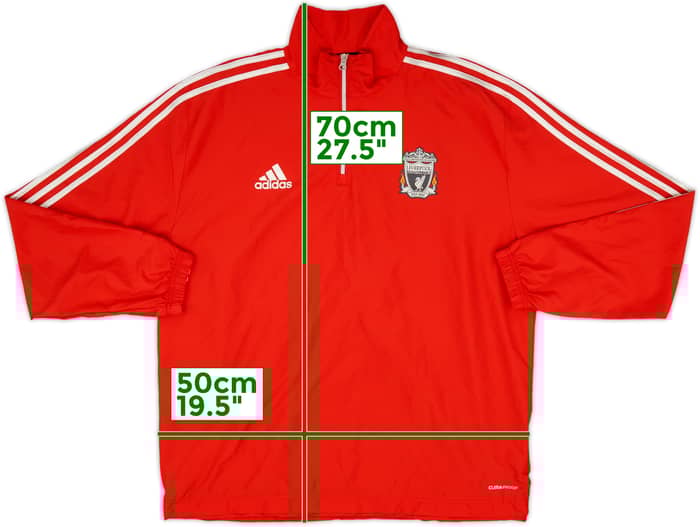 2011-12 Liverpool adidas 1/4 Zip Drill Top - 10/10 - (L/XL)