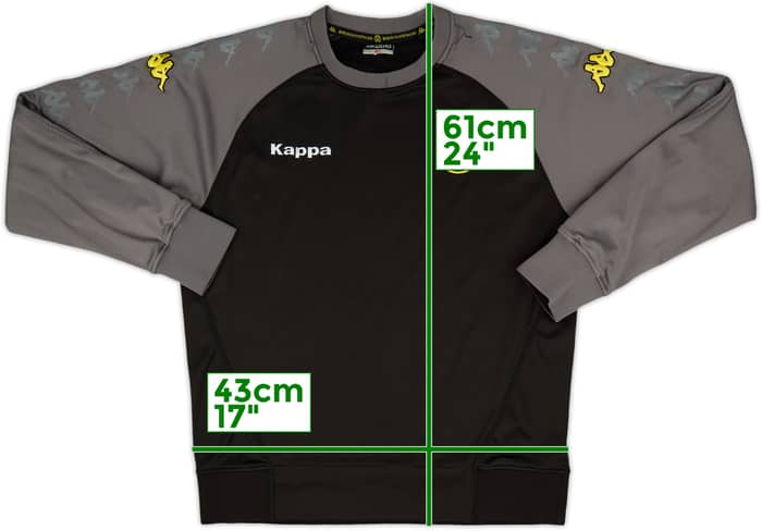 2009-10 Borussia Dortmund Kappa Sweat Top - 7/10 - (XL)