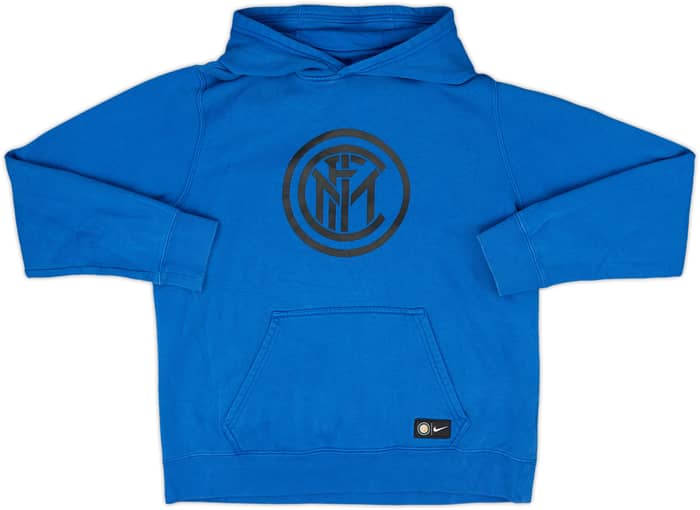 2017-18 Inter Milan Nike Hooded Sweat Top - 8/10 - (XL.Boys)