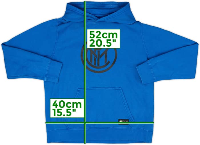 2017-18 Inter Milan Nike Hooded Sweat Top - 8/10 - (XL.Boys)