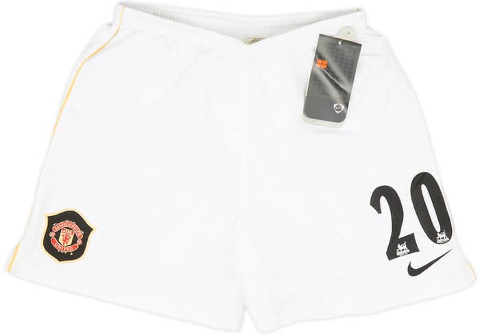 2006-07 Manchester United Home Shorts #20 (Solskjaer) (L.Boys)