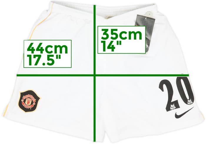 2006-07 Manchester United Home Shorts #20 (Solskjaer) (L.Boys)