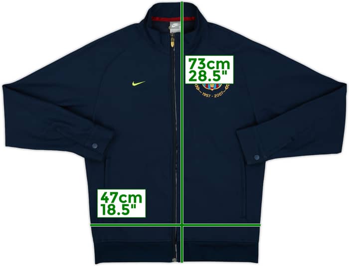 2007-08 Barcelona Nike Track Jacket - 8/10 - (S)
