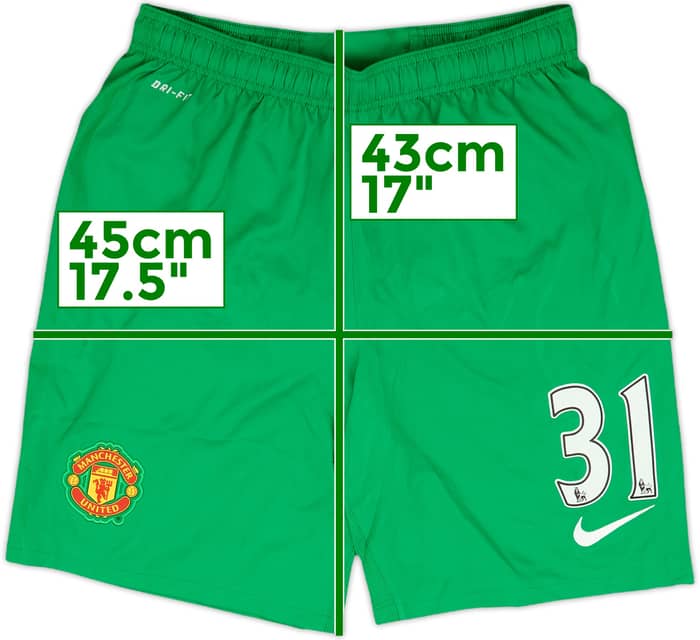 2012-13 Manchester United GK Shorts #31 - 8/10 - (L)