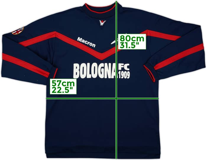 2002-03 Bologna Macron Sweat Top - 8/10 - (L)