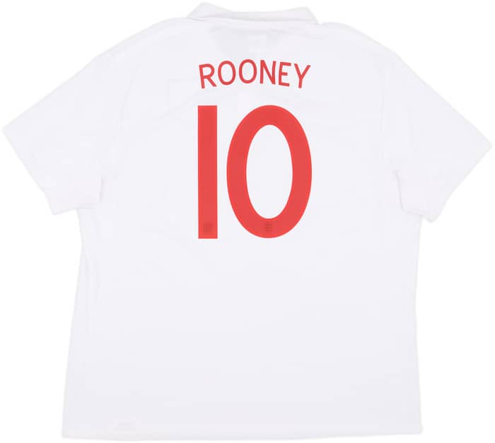 2009-10 England Home Shirt Rooney #10 - 9/10 - (3XL)