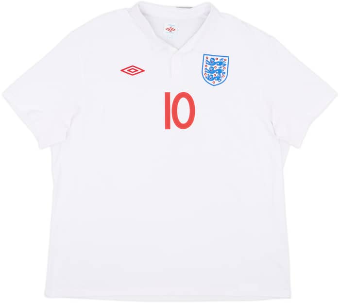 2009-10 England Home Shirt Rooney #10 - 9/10 - (3XL)
