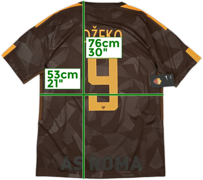 2017-18 Roma Third Shirt Dzeko #9 (L)