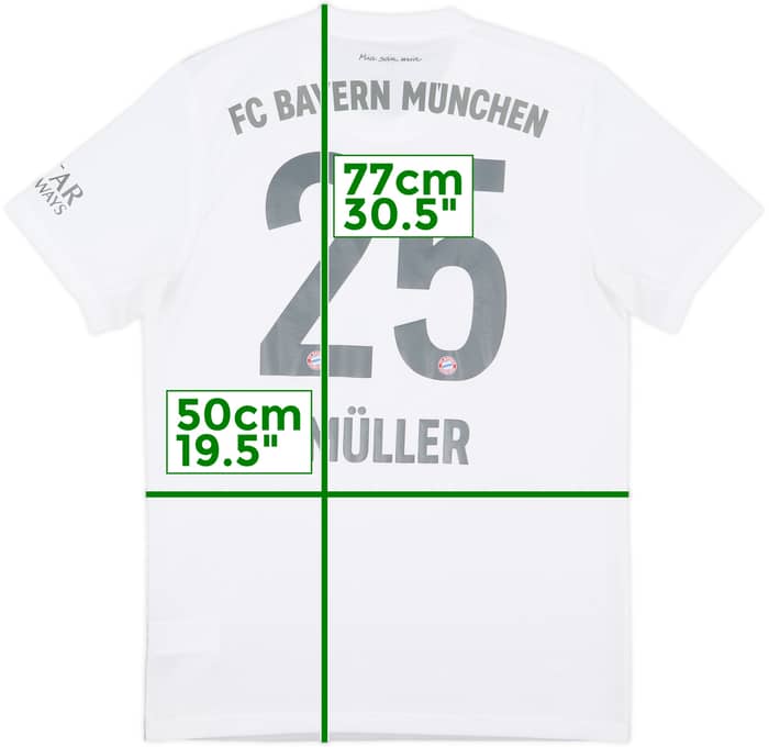 2019-20 Bayern Munich Away Shirt Muller #25 - 8/10 - (M)