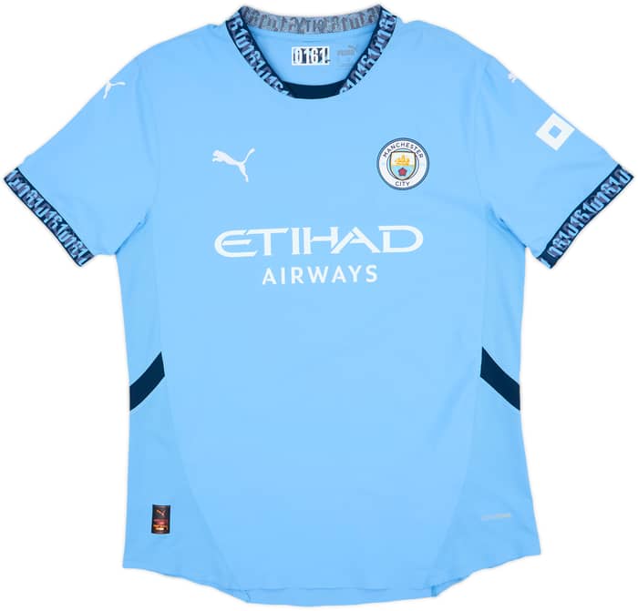 2024-25 Manchester City Authentic Home Shirt Haaland #9 - 9/10 - (XL)
