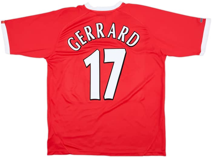 2001-03 Liverpool CL Shirt Gerrard #17 - 10/10 - (L)