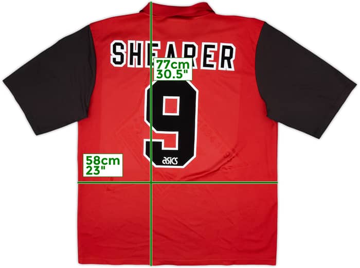 1995-96 Blackburn Away Shirt Shearer #9 - 6/10 - (XL)