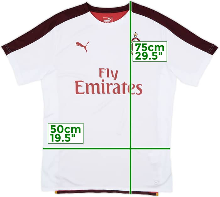 2018-19 AC Milan Puma Pre-Match Training Shirt - 10/10 - (L)