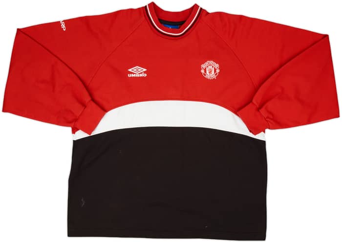 1999-00 Manchester United Umbro Sweat Top - 8/10 - (L)