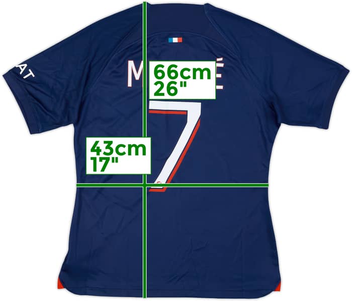 2023-24 Paris Saint-Germain Home Shirt Mbappe #7 (Women's M)