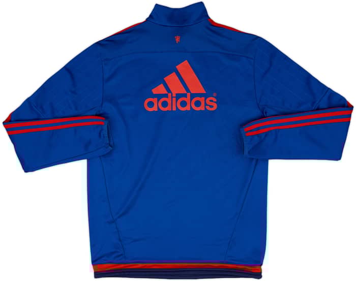 2015-16 Manchester United adidas 1/4 Zip Drill Top - 8/10 - (M)