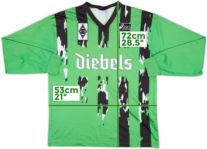 1994-95 Borussia Monchengladbach Away L/S Shirt - 8/10 - (L)