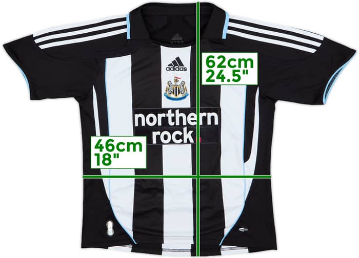 2007-09 Newcastle Home Shirt - 8/10 - (L.Boys)