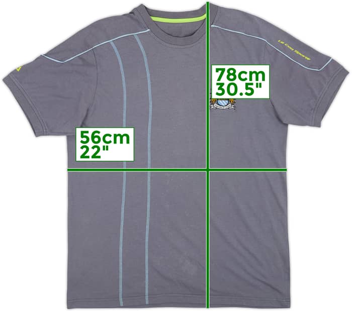 2007-08 Manchester City Le Coq Sportif Cotton Tee - 6/10 - (L)